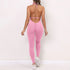 Sporty Jumpsuit Woman Short Lycra Fitness Overalls with Padding Workout Clothes for Women Gym Sets Womens Outfits Sportswear New ShedPoundsPortal