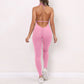 Sporty Jumpsuit Woman Short Lycra Fitness Overalls with Padding Workout Clothes for Women Gym Sets Womens Outfits Sportswear New ShedPoundsPortal