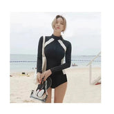 Women Men Diving Clothing Quick Dry Swimming Suit Snorkeling Surfing Wetsuit Zipper Water Sport Long Sleeve Diving Five Suit ShedPoundsPortal