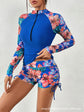 Female Swimsuit With Long Sleeves Swimwear Sports Surfing Tankini Set Beachwear Two-Piece Bathing Suits Pool Women Swimming Suit ShedPoundsPortal