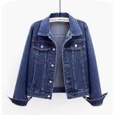 2025 Spring Autumn New Vintage Denim Jacket Women&