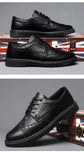 Leather Shoes for Men Luxury High Quality Brogue Shoes comfortable Soft Sole Men&