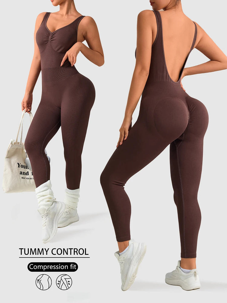 one pieces Jumpsuit Sportswear Woman Gym Jumpsuits Sport Pants Woman Clothing Yoga Clothes Female Fitness Overalls Leggings ShedPoundsPortal