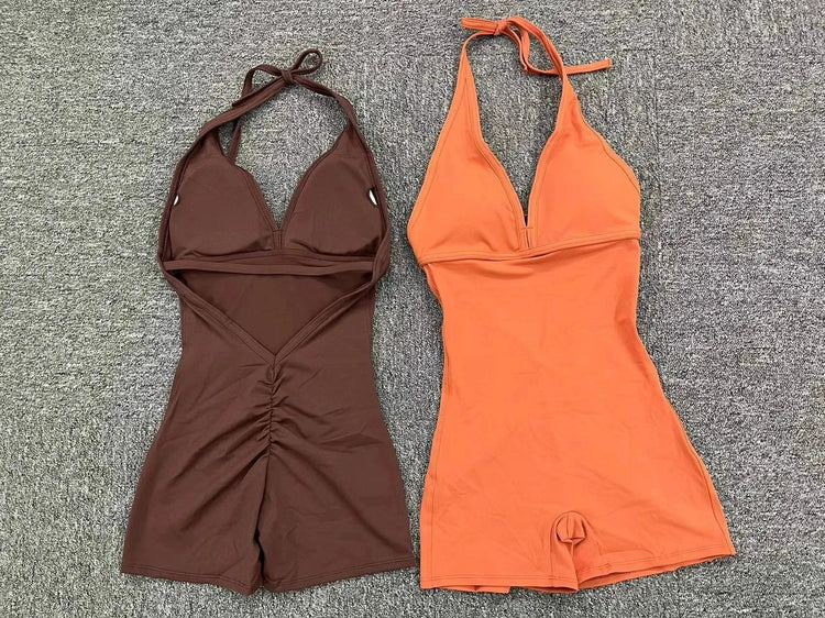 Women Sporty Jumpsuits Fitness Yoga Overalls with Padding Workout Clothes for Women Gym Set Women Bodysuit Sportswear Playsuit ShedPoundsPortal