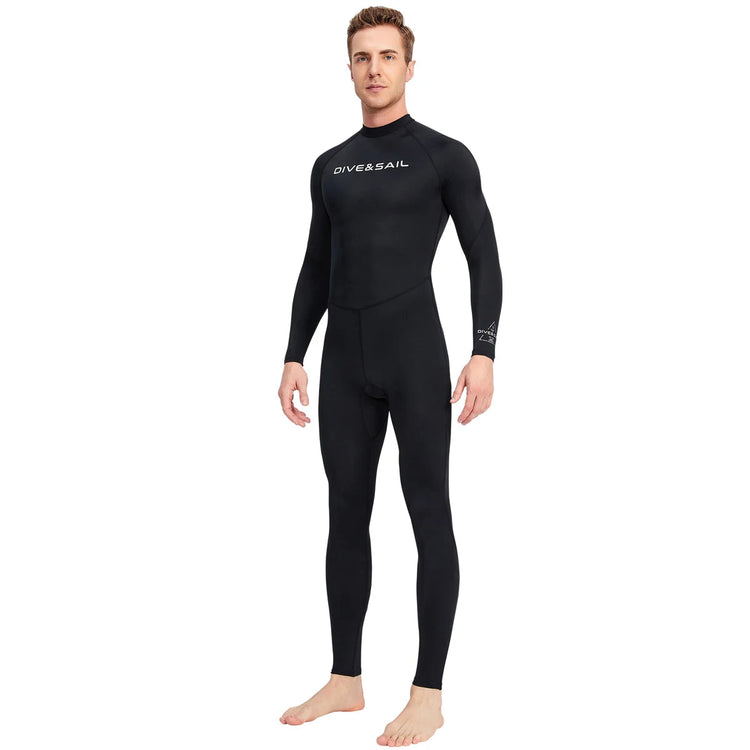 Men Long Sleeve Quick Dry Swimming Suit Adult Nylon Uv Protection Snorkeling Surfing Wetsuit Water Sports One-piece Diving Suit ShedPoundsPortal