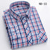 New Cotton Plaid Shirts For Man Long Sleeve Single Pocket Regular Fit Soft Easy Care Classic Dress Casual Shirts Man Clothing ShedPoundsPortal