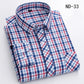 New Cotton Plaid Shirts For Man Long Sleeve Single Pocket Regular Fit Soft Easy Care Classic Dress Casual Shirts Man Clothing ShedPoundsPortal