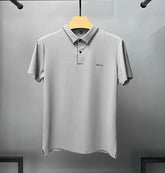 High end luxury brand fashion hot diamond short sleeve Advanced printed POLO shirt summer new Korean version men&