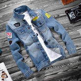 2025 Luxury Mens Denim Jackets Fashion Hole Jeans Jacket Mens Cotton Outwear Jackets Coat Long Sleeve Male Clothing Size 3XL 50 ShedPoundsPortal