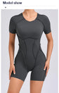 Short Jumpsuit Gym Clothes For Women Sportswear Fitness Overalls Backless Scrunch Booty Yoga Suit Sports Set Outfit ShedPoundsPortal