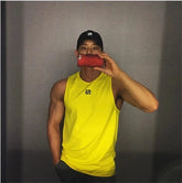 2024 Mens fitness gyms Tank top men Fitness sleeveless shirt Male mesh breathable Sports vest Undershirt Gyms Running vest men ShedPoundsPortal