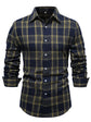 Casual Plaid Long Sleeve Men&