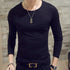 1pcs Spring Autumn Men Long Sleeve T Shirt Mens Thin Solid Casual T-shirts Classic Clothes Men&
