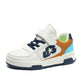 2025 Blue Skateboard Shoes Kids Sneakers Boys Comfortable Leather Casu