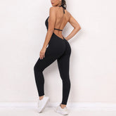 Women Sporty Jumpsuits Fitness Yoga Overalls with Padding Workout Clothes for Women Gym Set Women Bodysuit Sportswear Playsuit ShedPoundsPortal