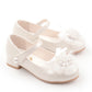 Heels Wedding Shoes for Kids Girls Hill White Shoes Girl Communion Dew