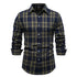 Casual Plaid Long Sleeve Men&