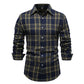 Casual Plaid Long Sleeve Men&