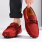 British Style Fashionable Red High-end Banquet Dress Shoes Men&