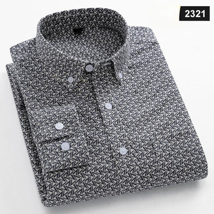 Casual Long-sleeve Shirts for Men Slim Fit Plain Shirt 100%cotton Plaid Striped Tops Soft Designer Fashion Korean Trends Clothes ShedPoundsPortal
