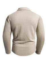 Digital Printed Fabric with Irregular Plaid Pattern, Non-Positioned Plaid Pattern, Thick Long-Sleeve Turn-Down Collar Top, Square Plaid Texture Fabric, Fashionable Casual Everyday Wear ShedPoundsPortal