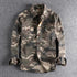 Male Single Breasted Shirts Turn Down Collar Long Sleeve Cardigan Men Shirt Loose Button Safari Style Slight Strech Print ShedPoundsPortal