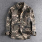 Male Single Breasted Shirts Turn Down Collar Long Sleeve Cardigan Men Shirt Loose Button Safari Style Slight Strech Print ShedPoundsPortal