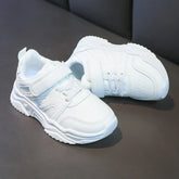 Spring Kids White Sneakers Leisure Chunky Concise Fashion Boys Girls 