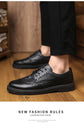 Leather Shoes for Men Luxury High Quality Brogue Shoes comfortable Soft Sole Men&