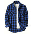 Mens Shirts Single Breaste Classic Plaid Smart Casual Flannel Shirt Long Sleeved Chest Two Pockets Design Spring Autumn Men Tops ShedPoundsPortal