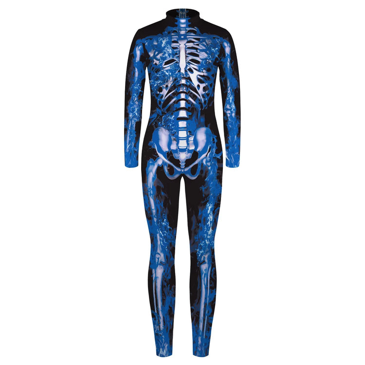 Robot Punk Jumpsuit Catsuit Sexy Female Women Cosplay Costume Skeleton Cyberpunk Steampunk Zentai Suit Halloween Bodysuit ShedPoundsPortal