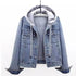2025 Spring Autumn New Vintage Denim Jacket Women&