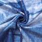 Summer New Fashionable Casual Sleeveless Hanging Neck Strap Denim Print Slim Fit Exposed Backpack Hip Dress