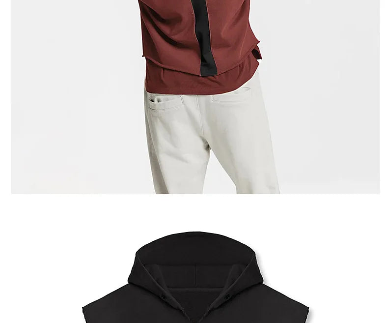 Mens Brand Gyms Clothing Bodybuilding Hooded Tank Top Cotton Sleeveless Vest Sweatshirt Fitness Workout Sportswear Tops Male ShedPoundsPortal