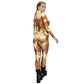 Popular Halloween Jumpsuit Sexy Print Cos Futuristic Clothing Tight Jumpsuit Wholesale Women Clothes Rompers Womens Combinaison ShedPoundsPortal