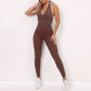 Women Sporty Jumpsuits Fitness Yoga Overalls with Padding Workout Clothes for Women Gym Set Women Bodysuit Sportswear Playsuit ShedPoundsPortal