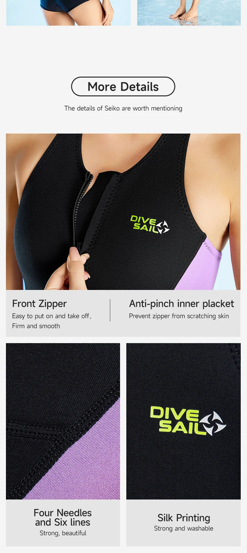 2MM Neoprene Sleeveless Wetsuit Women Swimming Wetsuit with Front Zip One-piece Bathing Surfing Diving Suit for Swim Water Sport ShedPoundsPortal