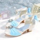 Toddler Slippers Size 3 Trendy Elegant Bowknot High Heel Shoes For Gir