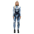 Popular Halloween Jumpsuit Sexy Print Cos Futuristic Clothing Tight Jumpsuit Wholesale Women Clothes Rompers Womens Combinaison ShedPoundsPortal