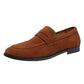Fashion Man Casual Shoes Suede Genuine Leather Slip-on Light Comfortable Driving Loafers Moccasins For Men Party Wedding Flat