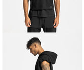 Mens Brand Gyms Clothing Bodybuilding Hooded Tank Top Cotton Sleeveless Vest Sweatshirt Fitness Workout Sportswear Tops Male ShedPoundsPortal