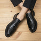 Men Pointed Wedding Formal Oxford Shoes Crocodile pattern Black brown Casual Platform Homecoming Dress Footwear 38-46
