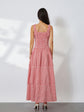 Women Summer Sleeveless Dress Casual Plaid Print Ruffle Party Dress for Cocktail Beach Club Streetwear