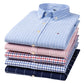 Casual Pure Cotton Oxford Mens Shirts Long Sleeve Plain Soild Regular Fit Fashion Button Man Dress Shirts