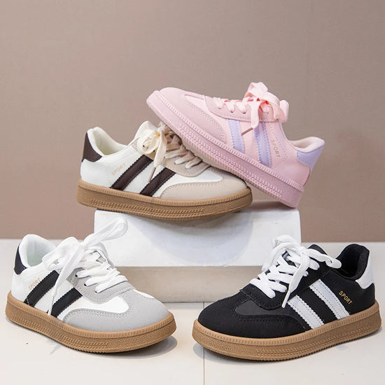 Children Tennis Shoes 2025 New Simple Kids Sneakers for Girls Patchwor