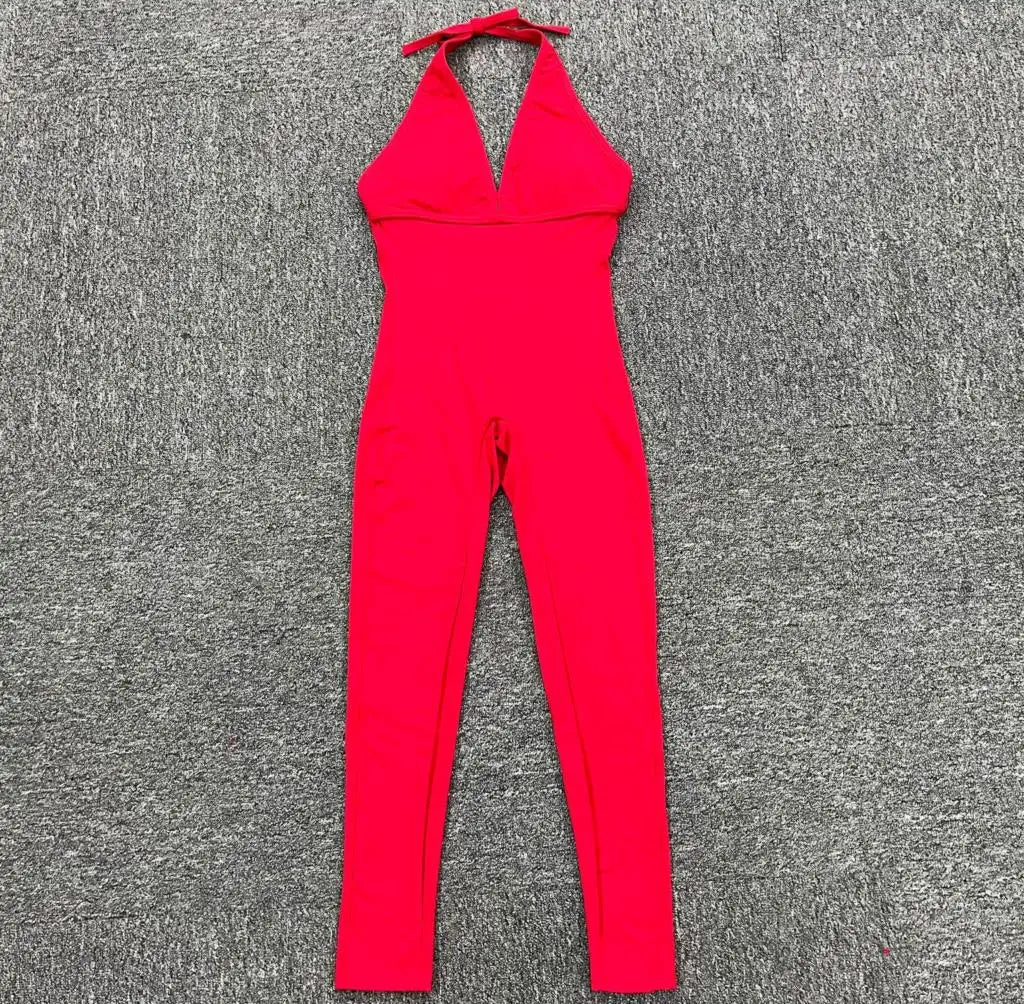 New Sporty Yoga Jumpsuit Woman Short Fitness Overalls with Padding Workout Clothes for Women Gym Sets Womens Outfits Sportswear ShedPoundsPortal