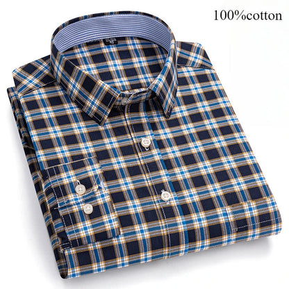 Fashion over size 7XL long-sleeve shirts for men 100%cotton Oxford slim fit plain shirt soft casual elegants designer clothes ShedPoundsPortal