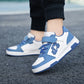 2025 Blue Skateboard Shoes Kids Sneakers Boys Comfortable Leather Casu