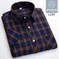 2025 Summer Cotton Plaid Short Sleeve Shirts For Men Plus Size Regular Fit Classic Young  England  Style Shirts Man&
