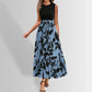 Elegant Long Printed Dress Women&